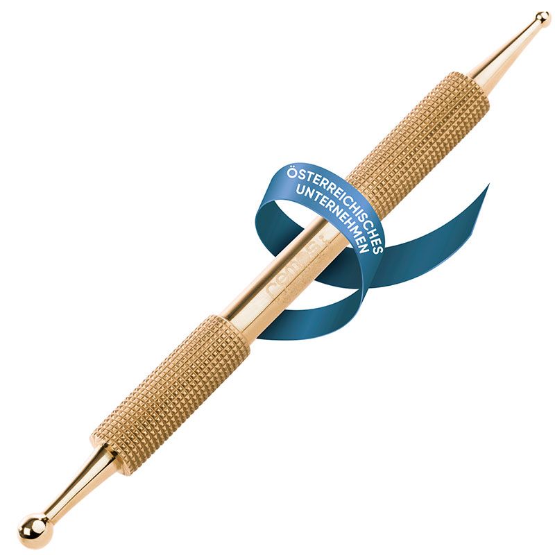 REMOS Akupressurstift, 10 cm, Messing, Ø 2.5 / 4.5 mm