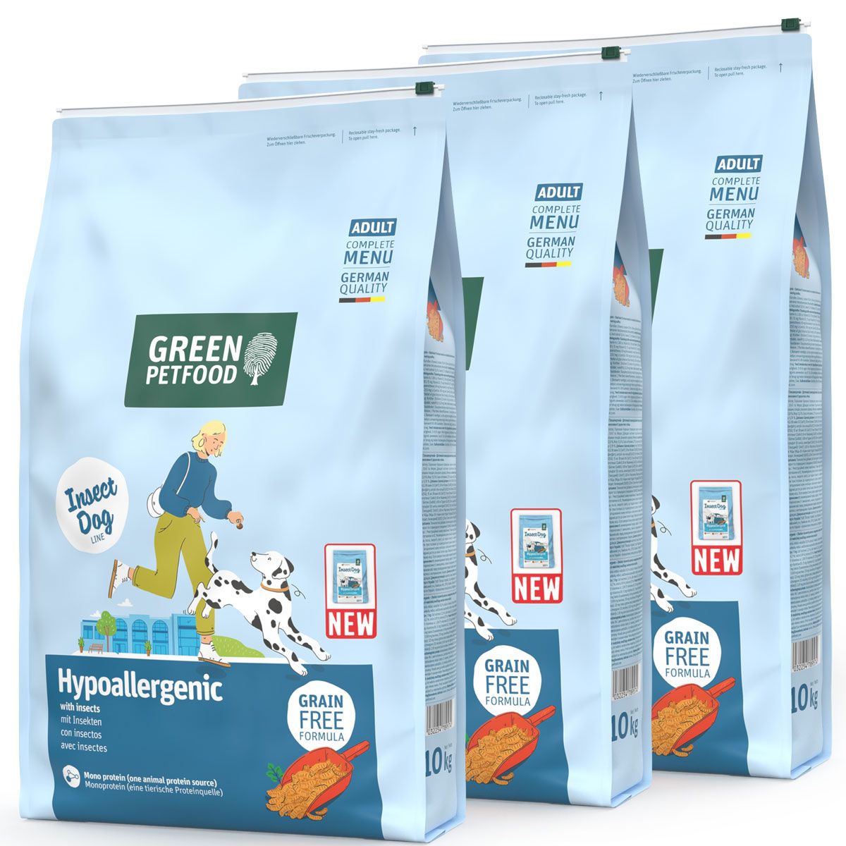 Green Petfood InsectDog Hypoallergenic 30 kg