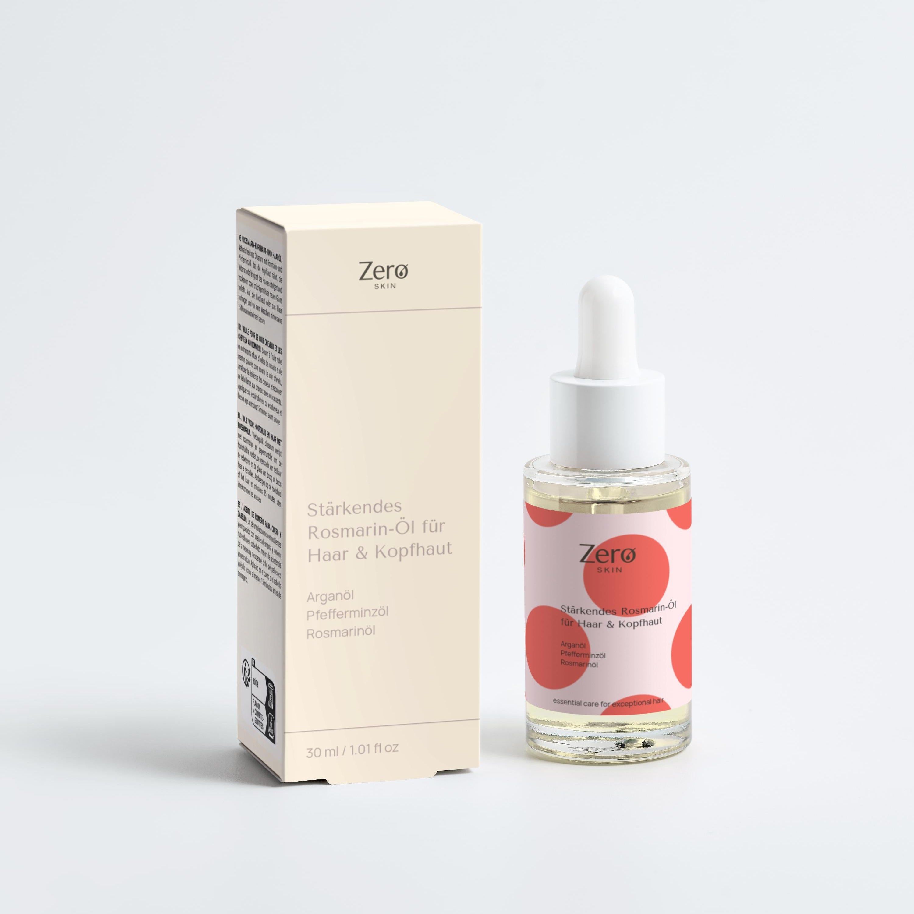 Zero Skin Stärkendes Rosmarin-Öl, für Haar und Kopfhaut kräftigend und nährend
