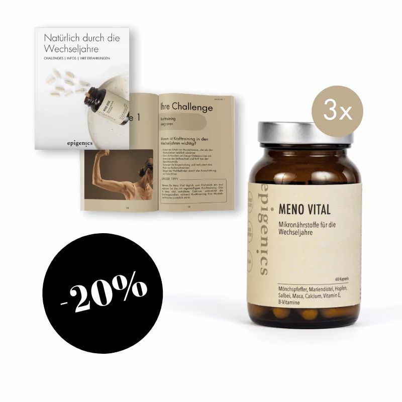 epigenics® Meno Vital - natürliche Unterstützung während der Wechseljahre | 3 Monate