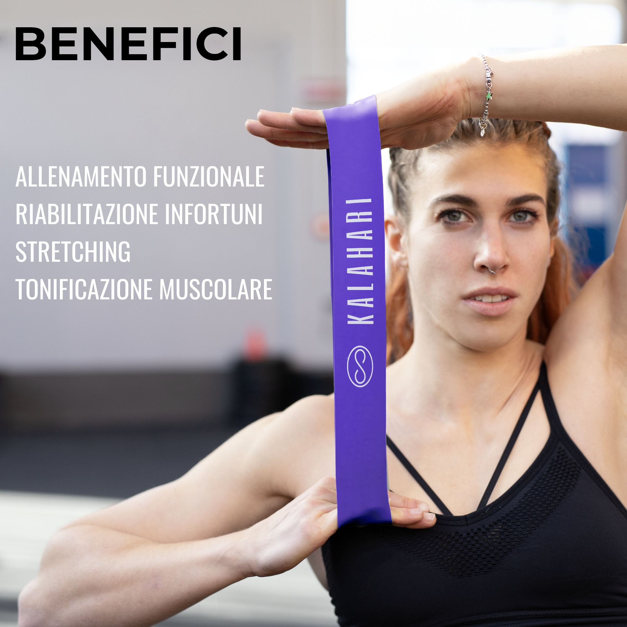 KALAHARI Fitnessbänder Set + eBook Übungen, Fitnessband, Widerstandsbänder Fitness Loop Band