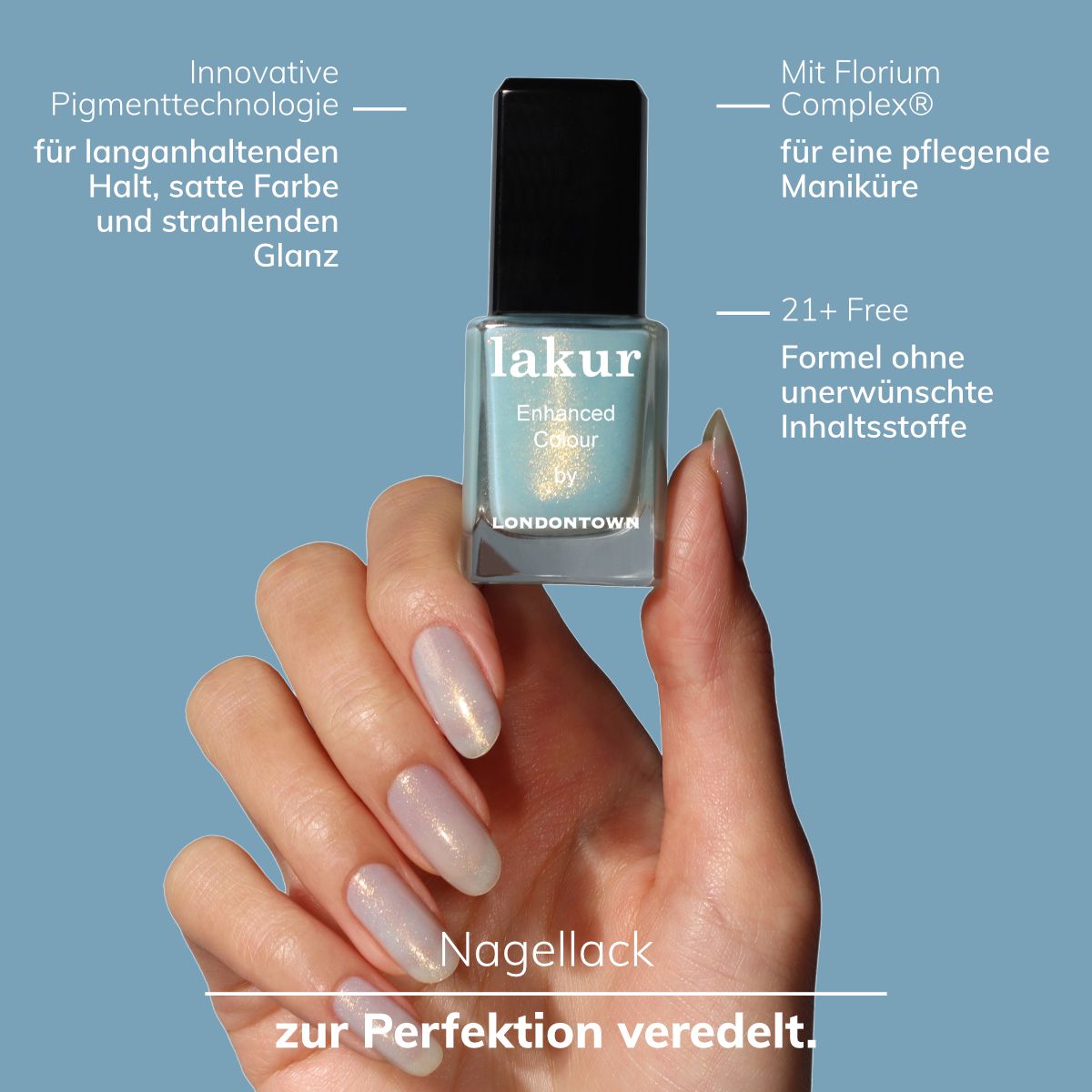 LONDONTOWN lakur Aegean Aqua Nagellack