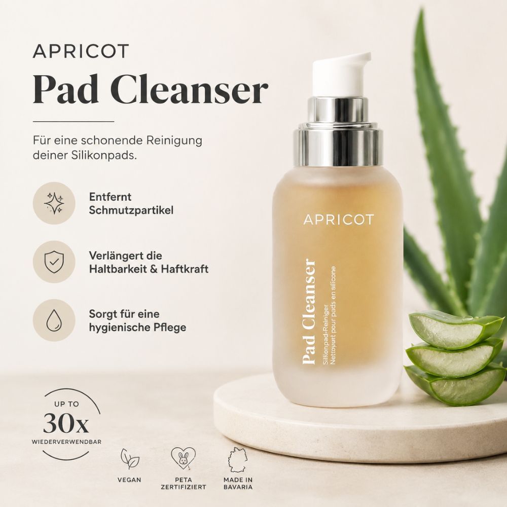APRICOT Dekolleté Pflege-Set – Hyaluron Silikonpad + Silikonpad-Reiniger