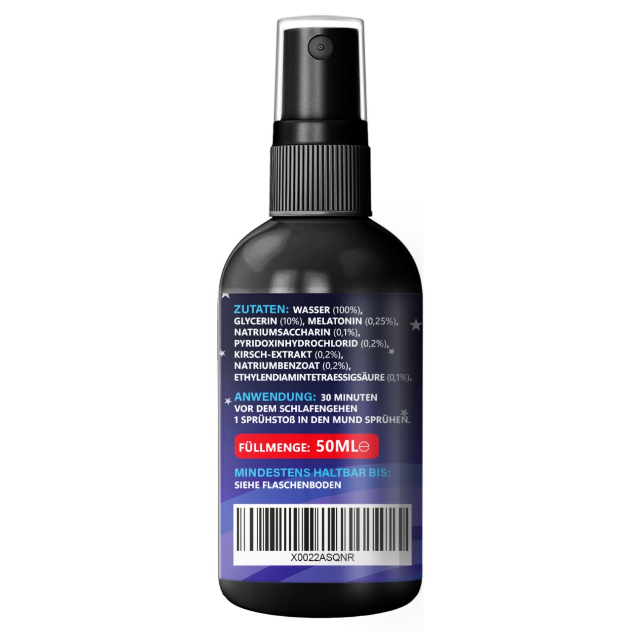 Saint Nutrition® | Melatonin Einschlaf-Spray Einschlafhilfe 50 ml Mundspray