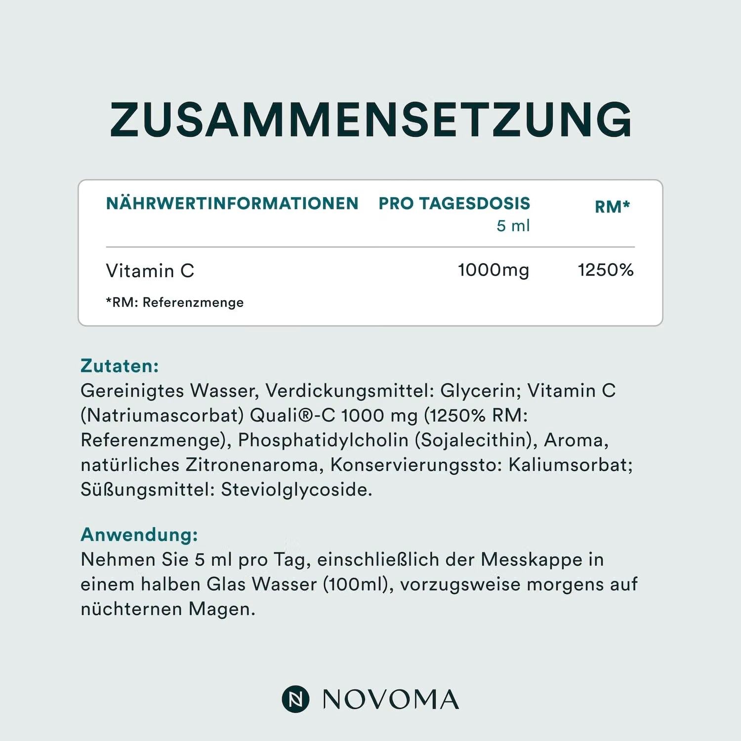 Novoma Liposomales Vitamin C flüssig
