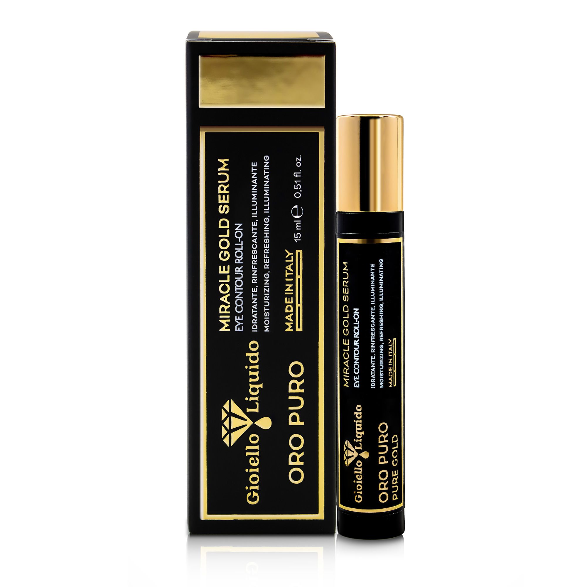 Gioiello Liquido Miracle Gold Serum Eye Contour Roll-on "Pure Gold"