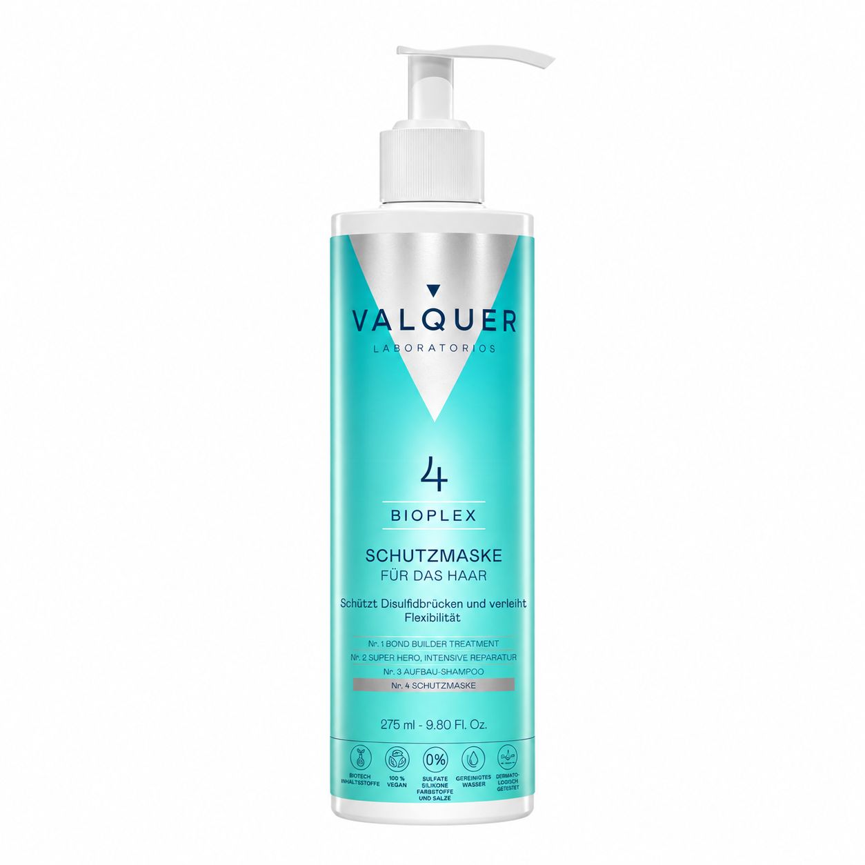 Valquer Bioplex Schutzmaske für das Haar, 275 ml Pumpspender.