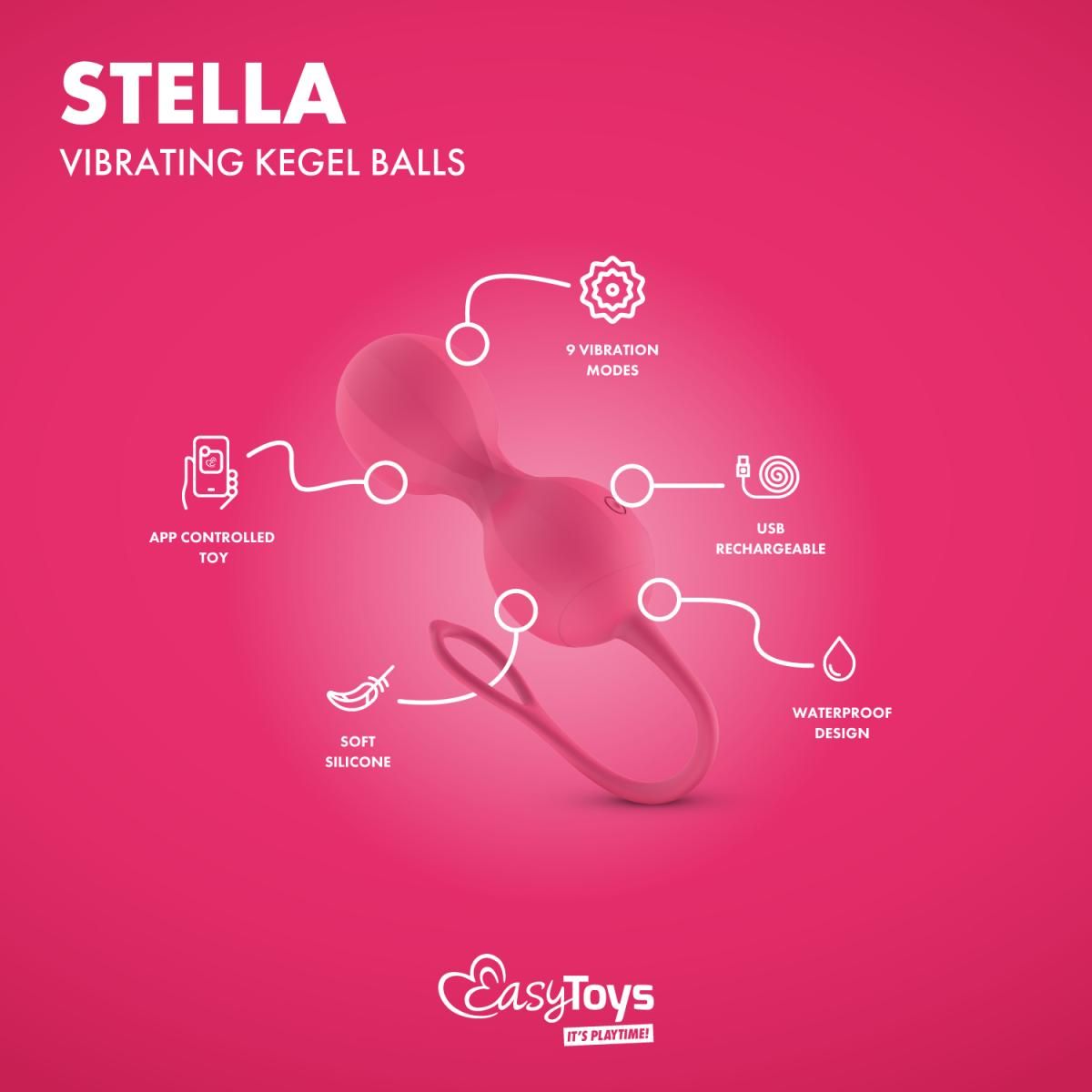 EASYTOYS Anal Vibrator Kegelbälle App gesteuert