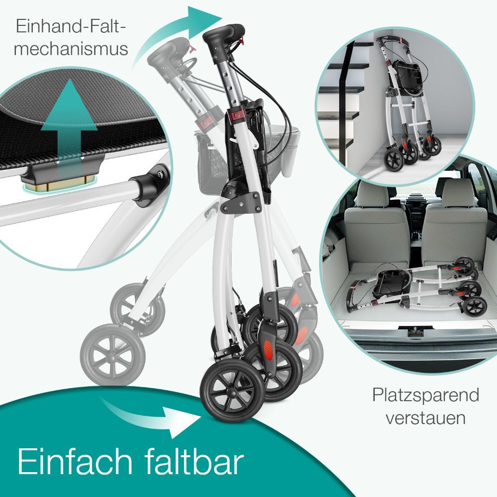 Wohnungsrollator Premium weiß