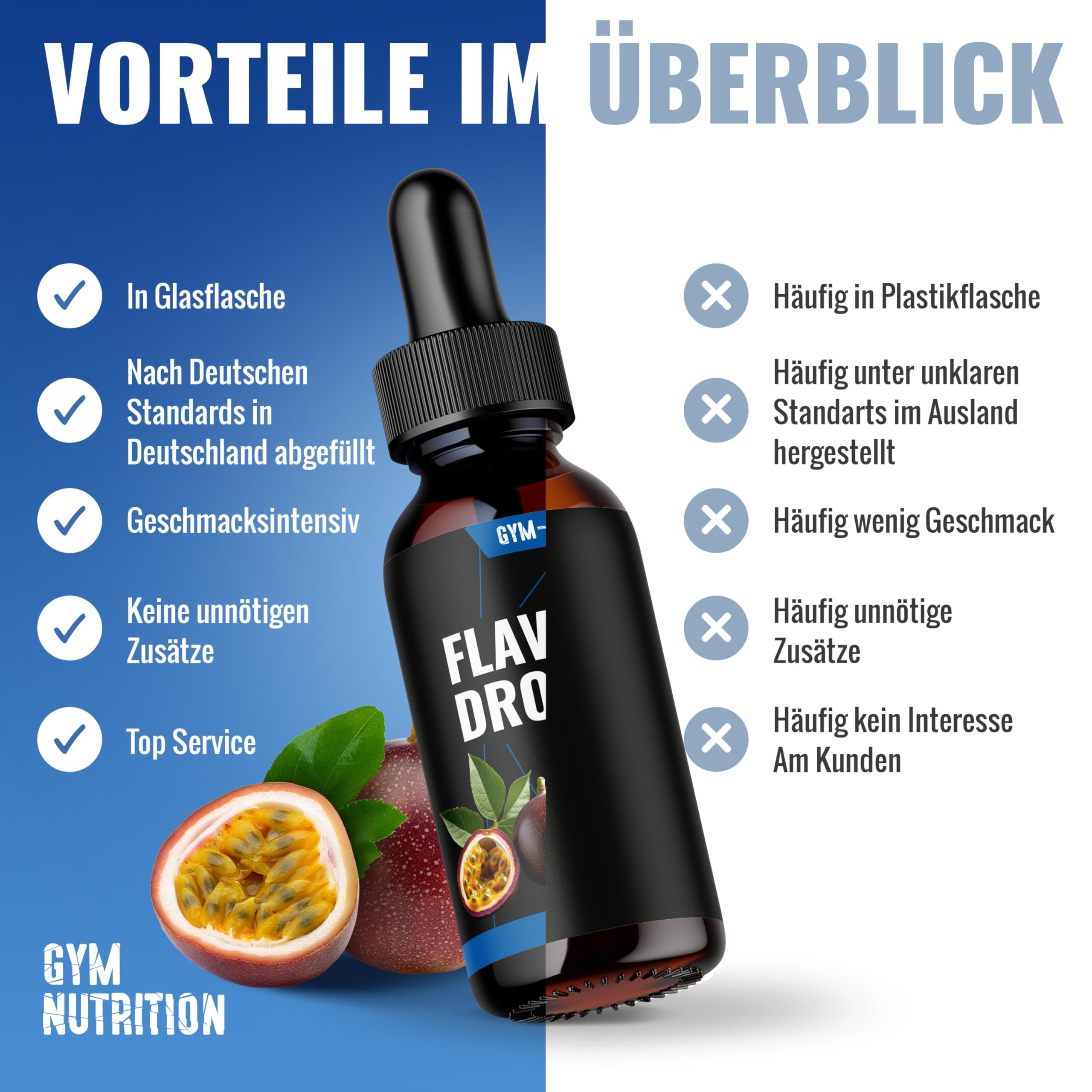 Gym Nutrition Flavour Drops Zuckerfrei Maracuja