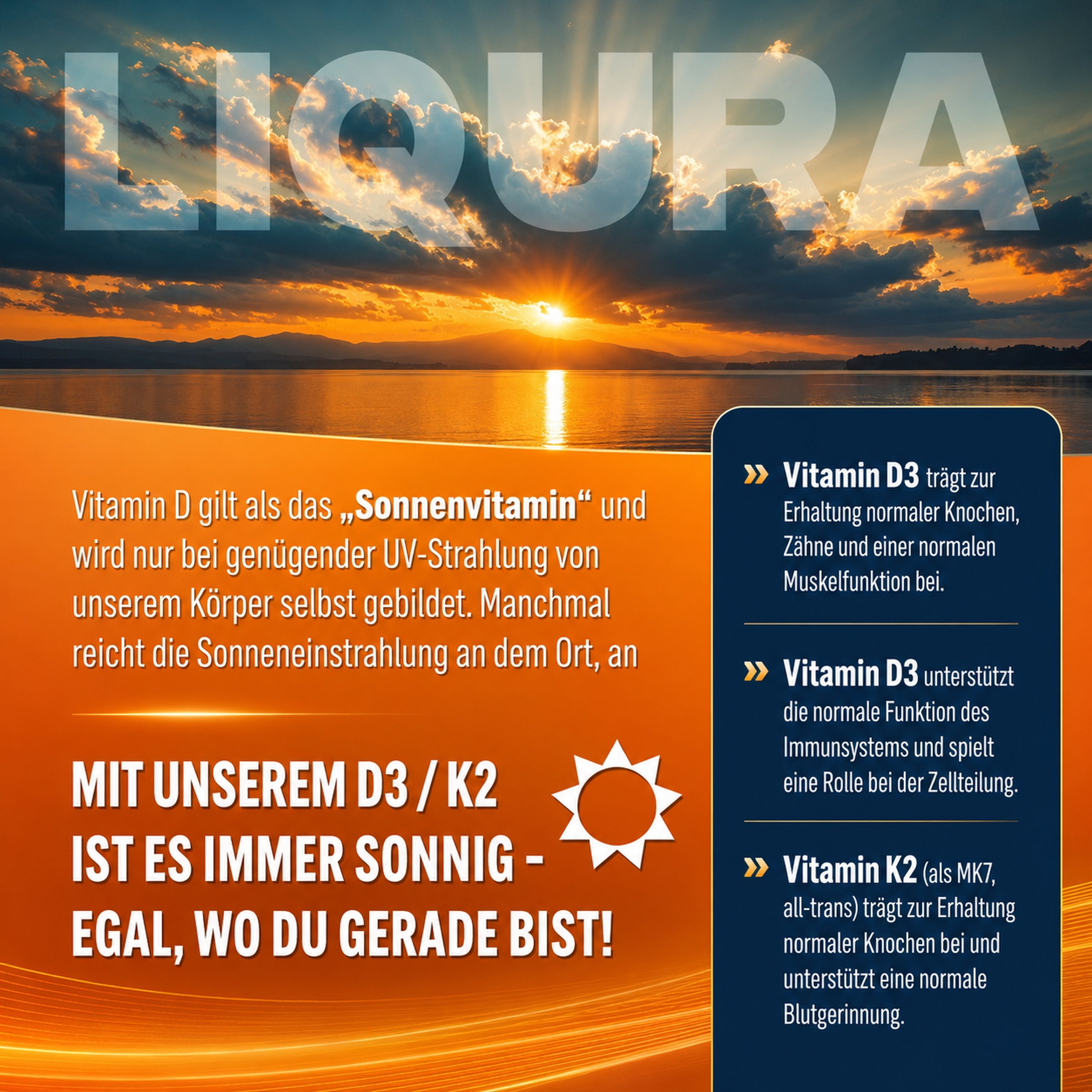 LIQURA Vitamin D3+K2 Spray: Direkte Anwendung im Mund, innovative Anwendung.