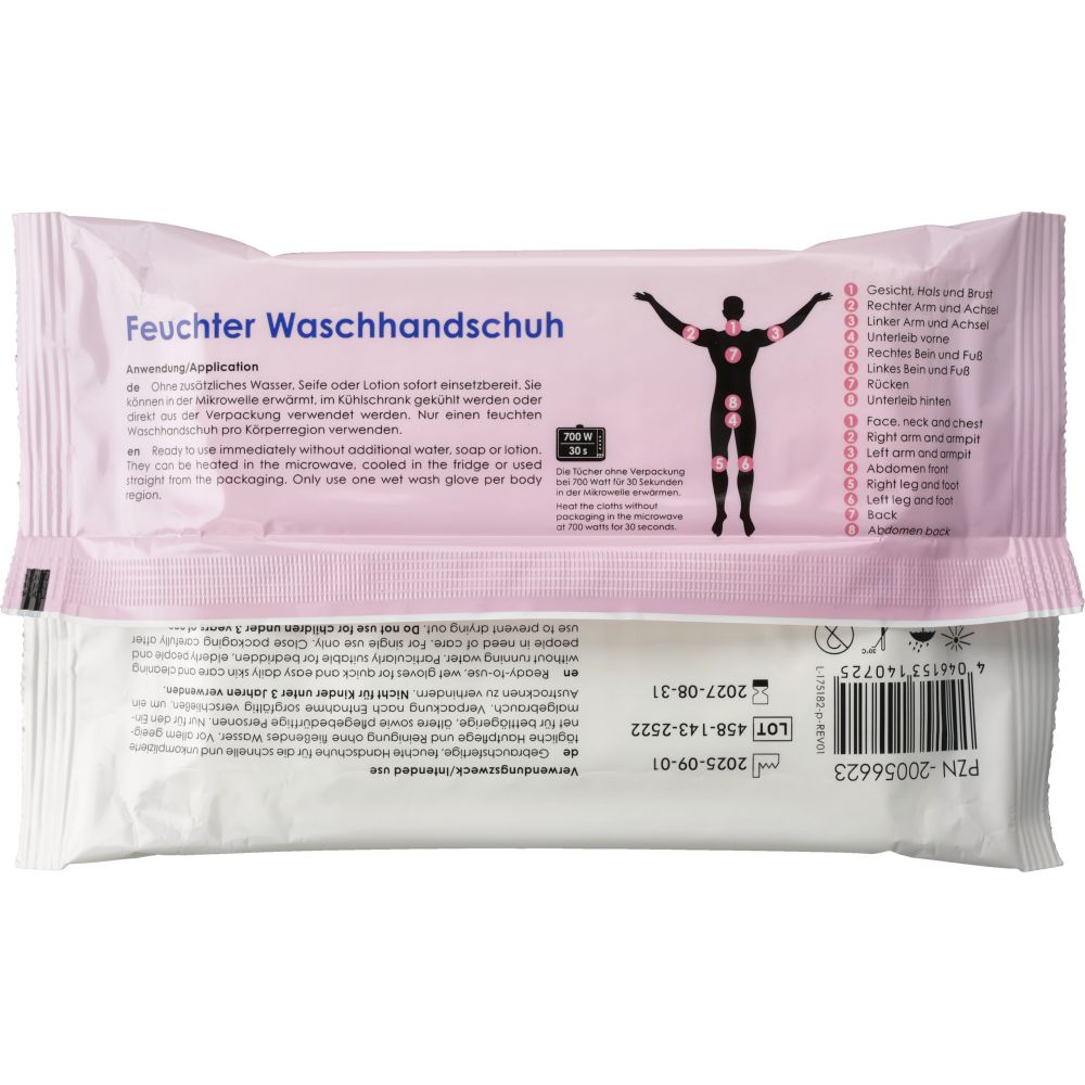 MyCare feuchter Waschhandschuh, unsteril, 15x23cm