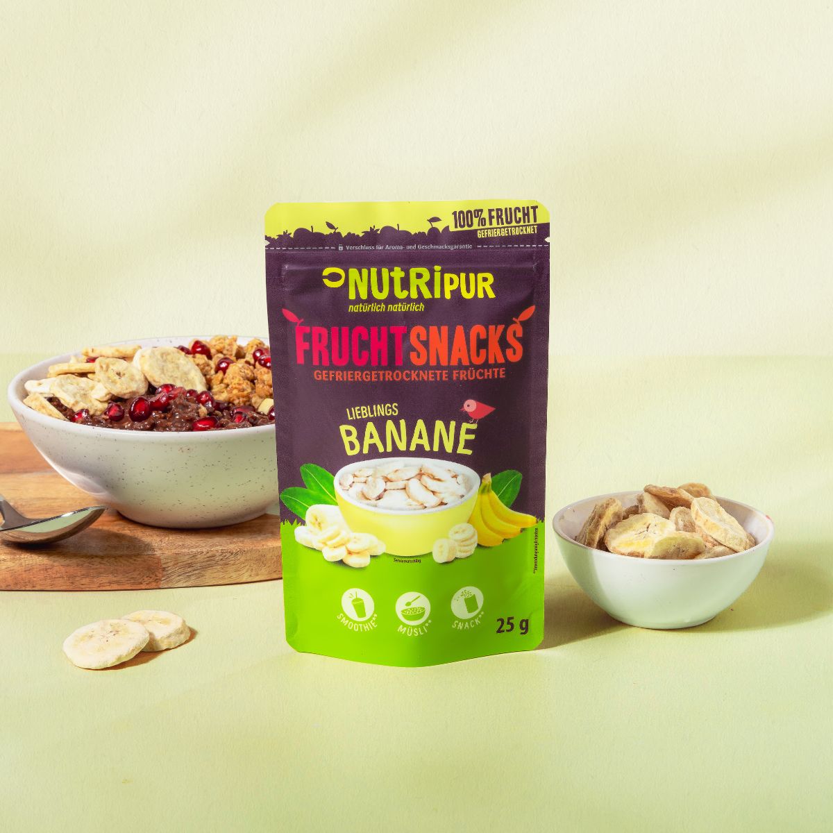 NutriPur gefriergetrocknete Früchte, Bananen