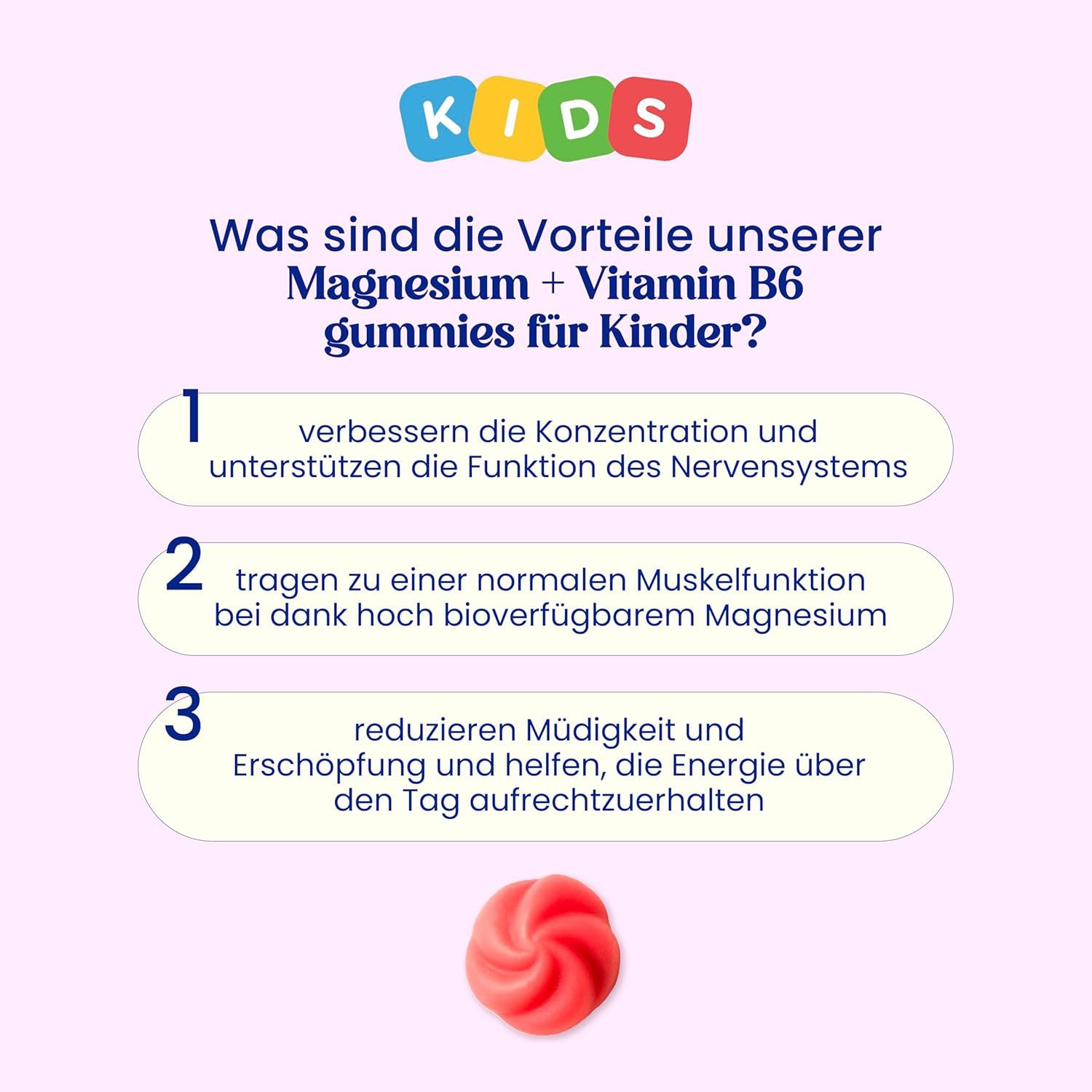 Jelly Pills Magnesium Gummis Kinder