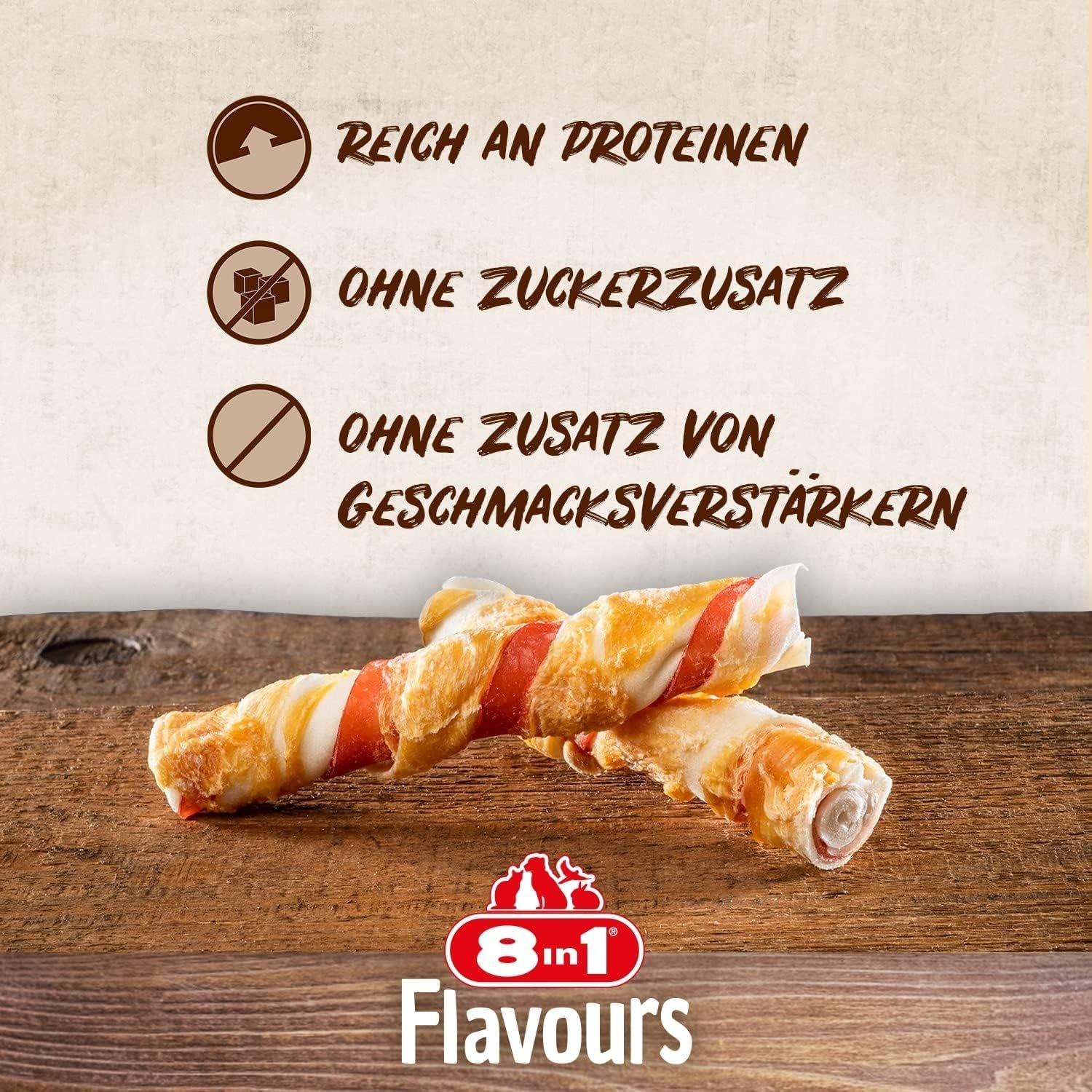 8in1 Triple Flavour Rolls Kaustangen für Hunde