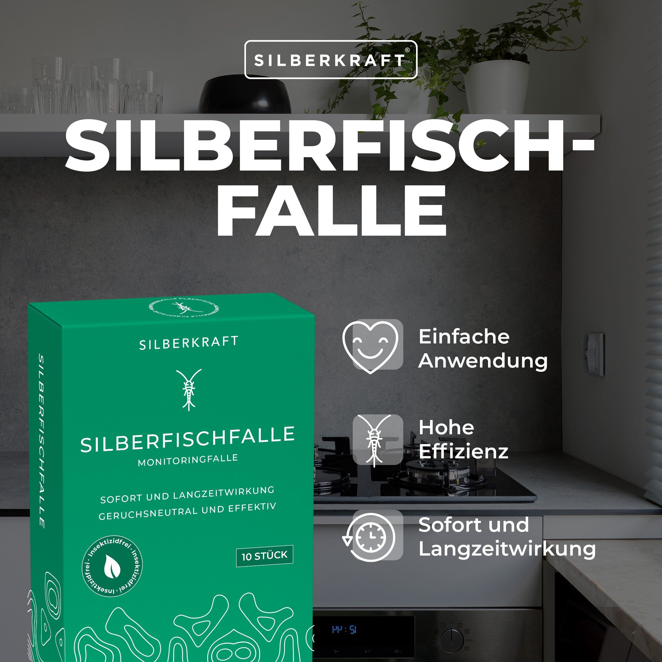 SILBERKRAFT Silberfischfallen