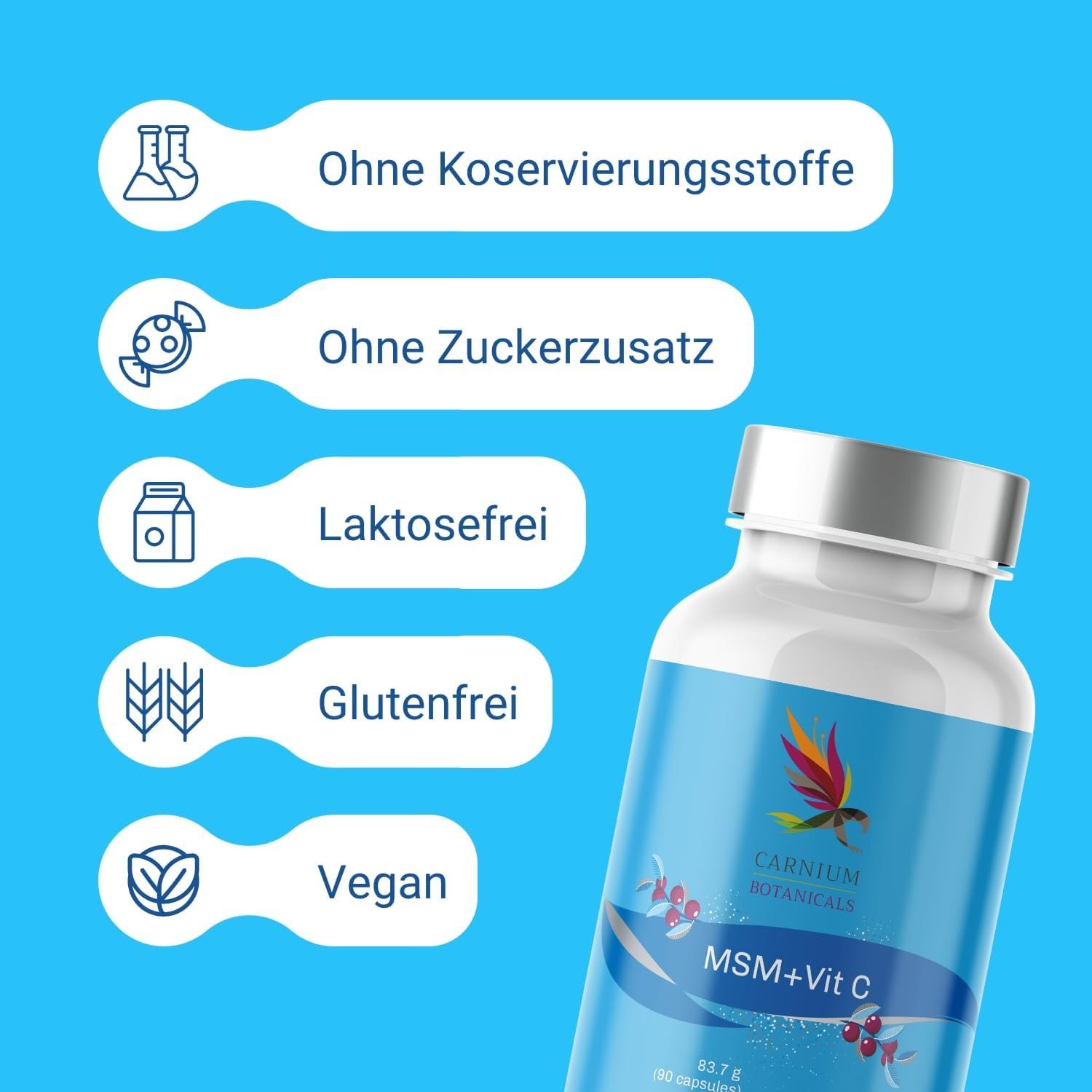 CARNIUM BOTANICALS MSM+Vit C