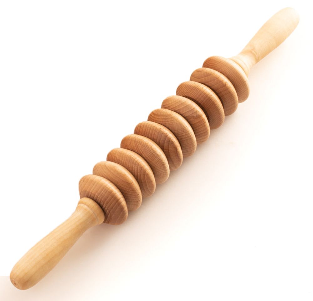 tuuli Anti Cellulite Disk Massagegerät Massageroller Maderotherapie aus Holz