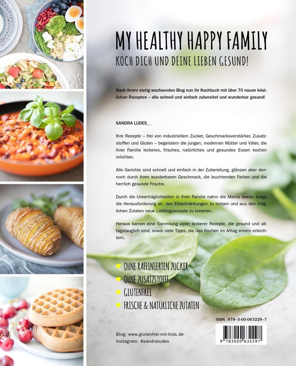 Buchseite mit Inhaltsverzeichnis. Text: Inhalt. Auflistung von Rezepten und Themen. Hintergrund: Grauer Farbverlauf.