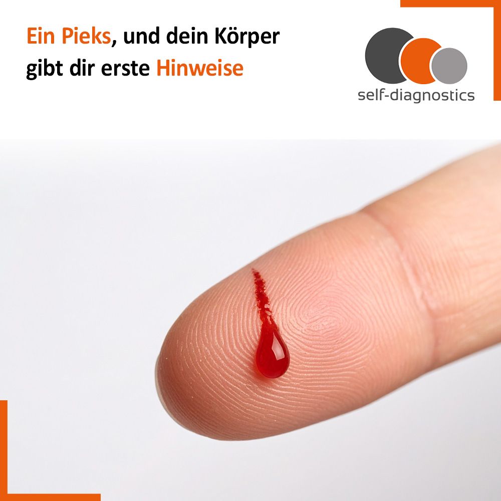 self-diagnostics Ferritin Test, Schnelltest zur Bestimmung des Ferritinwertes bei Eisenmangel
