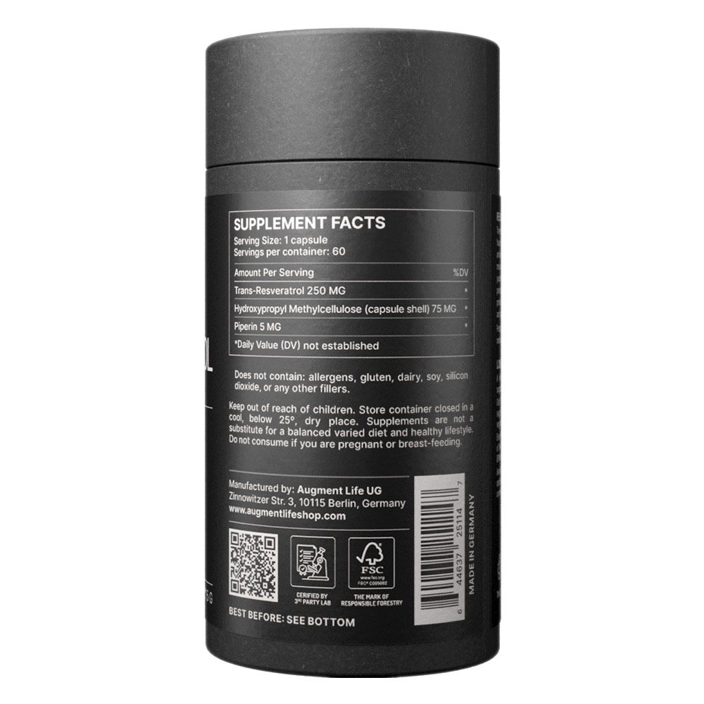 Augment Life Trans-Resveratrol Kapseln