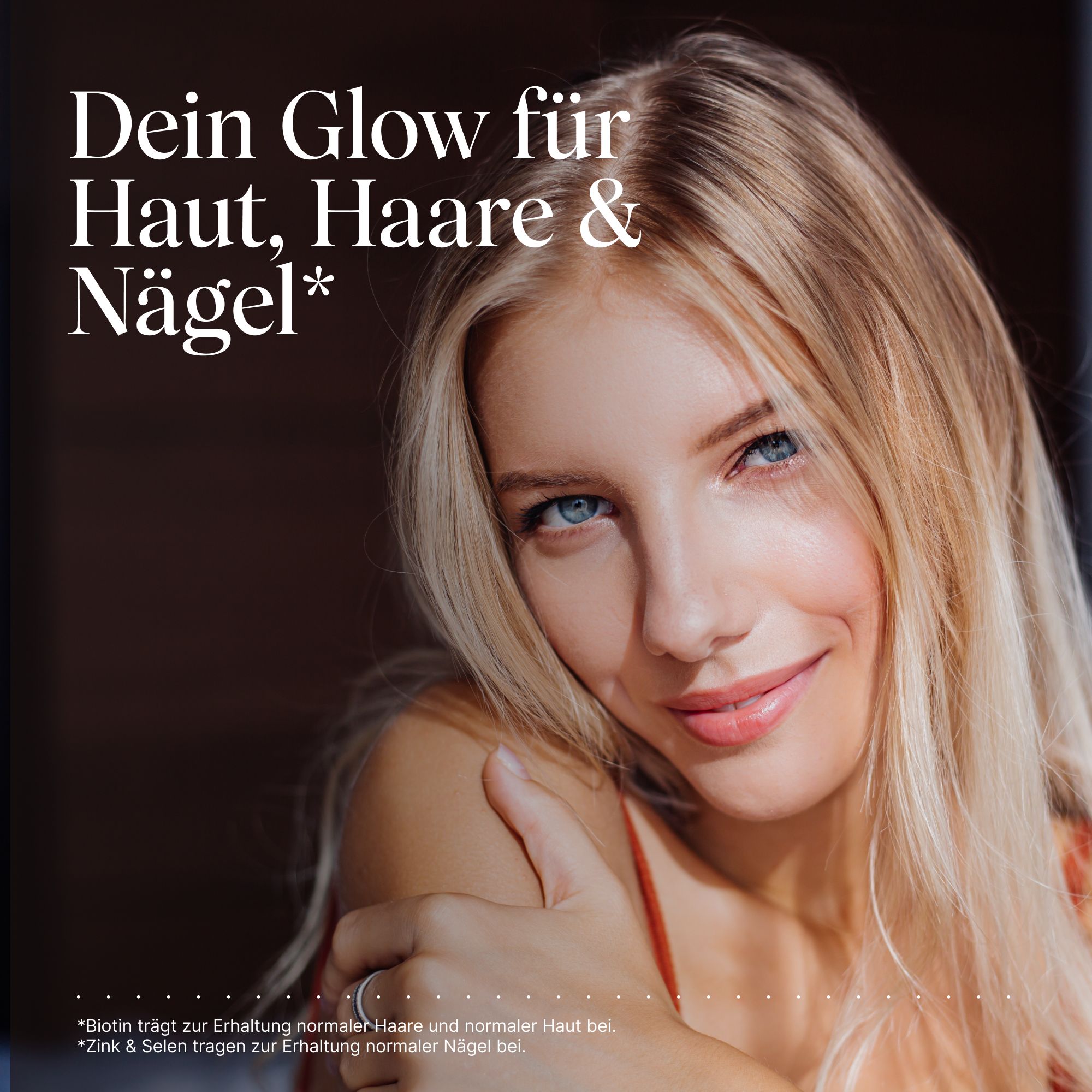 VETAIN Biotin Zink Selen Komplex - Mit Silizium & Vitamin B5 - Für Haare, Haut & Nägel - hochdosiert