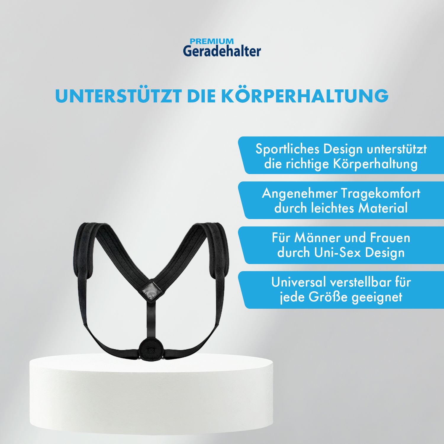 Rücken Geradehalter – Premium Haltungskorrektur