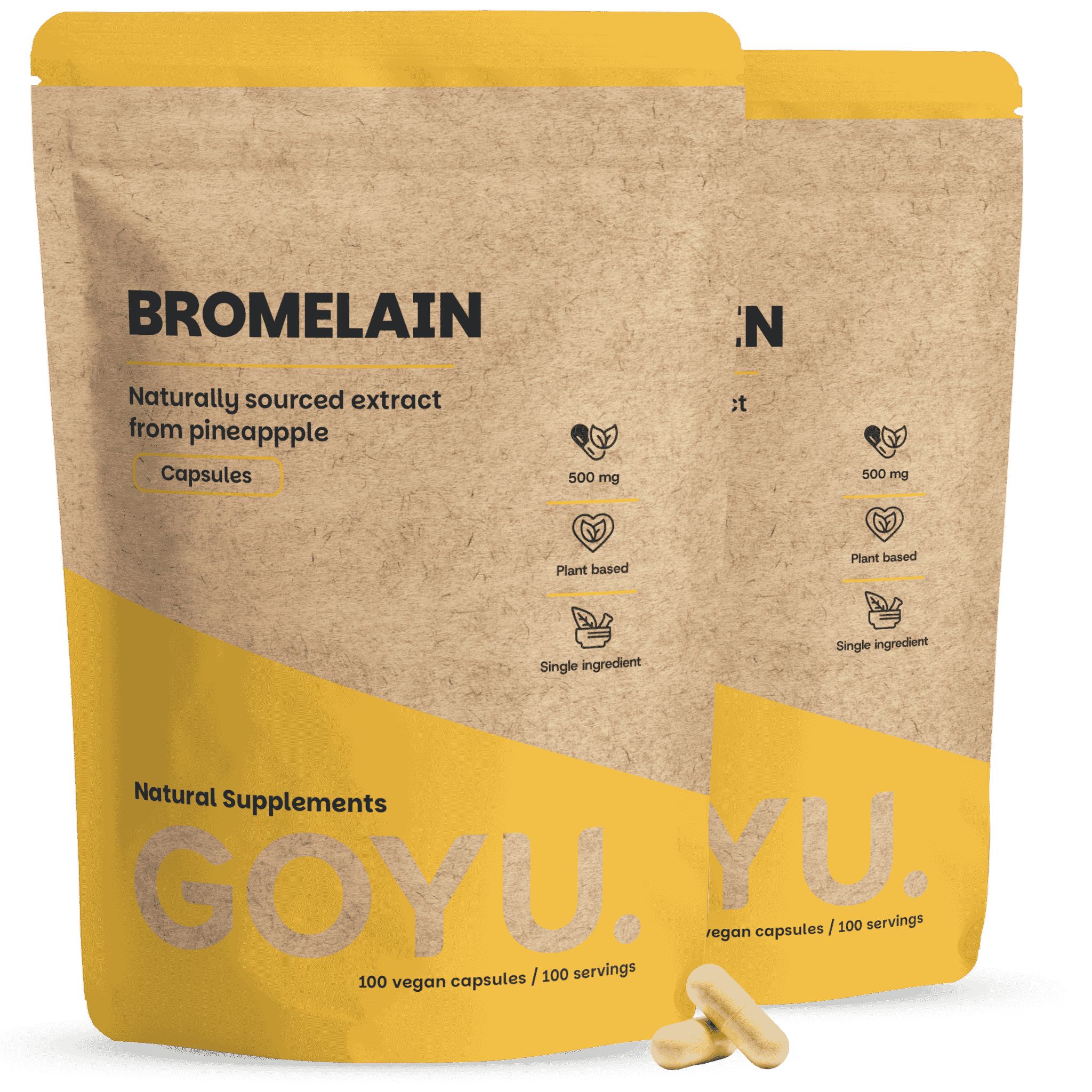 GOYU® – Bromelaine Capsules 500 mg Combipack 200