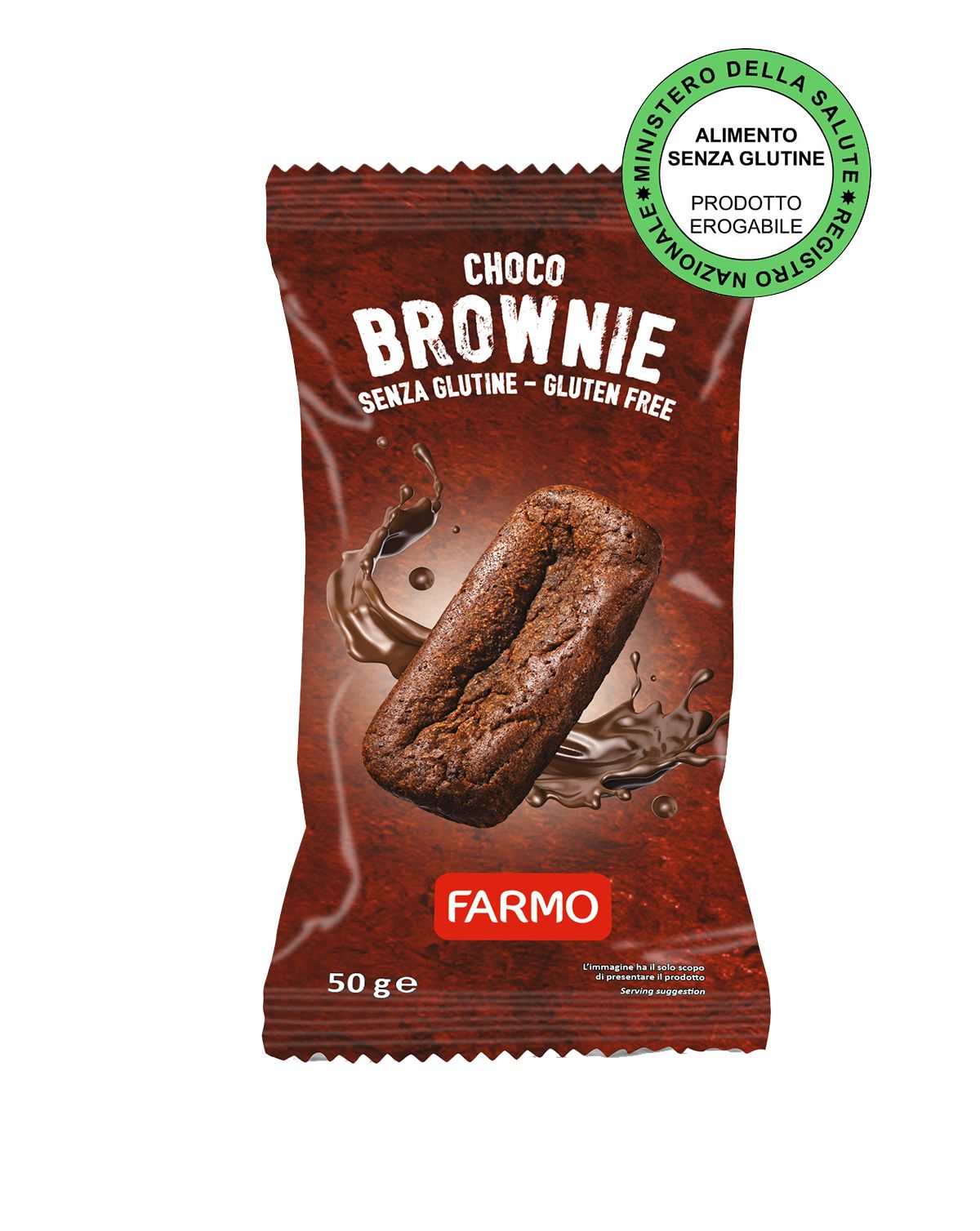 Choco Brownie Senza Glutine Monodose - Farmo