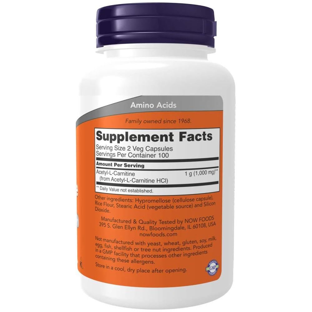 Now Foods, Acetyl-L-Carnitine, 500mg 1 kg