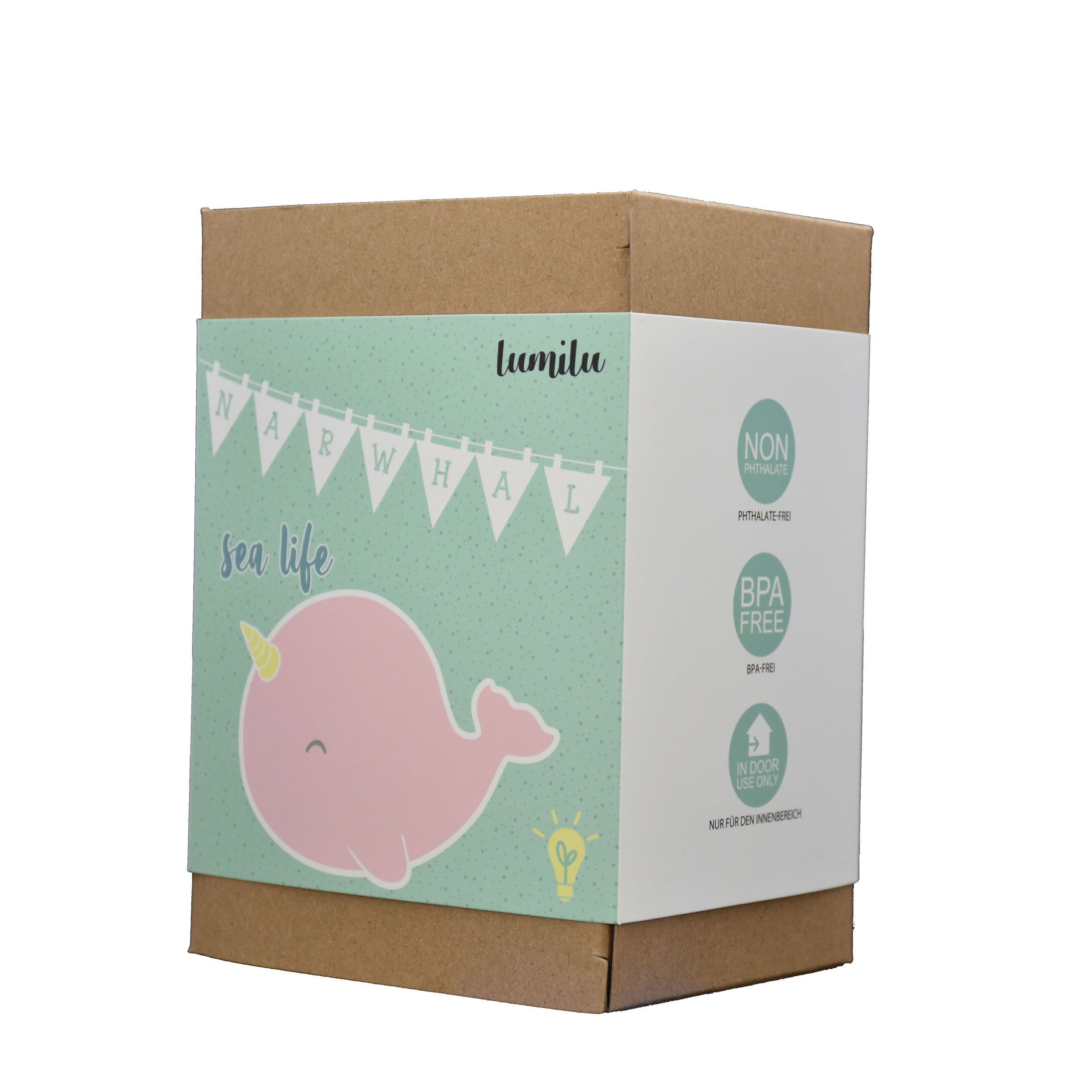 reer lumilu Sea Life Narwal, Nachtlicht, LED, Timer