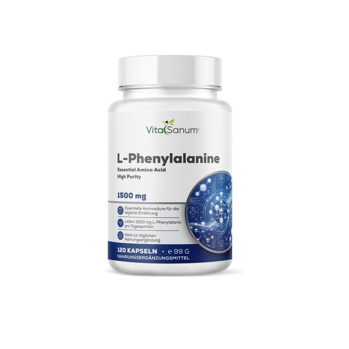 VitaSanum® L-Phenylalanin 1500 mg – 2 Kapseln Tagesportion 120 St
