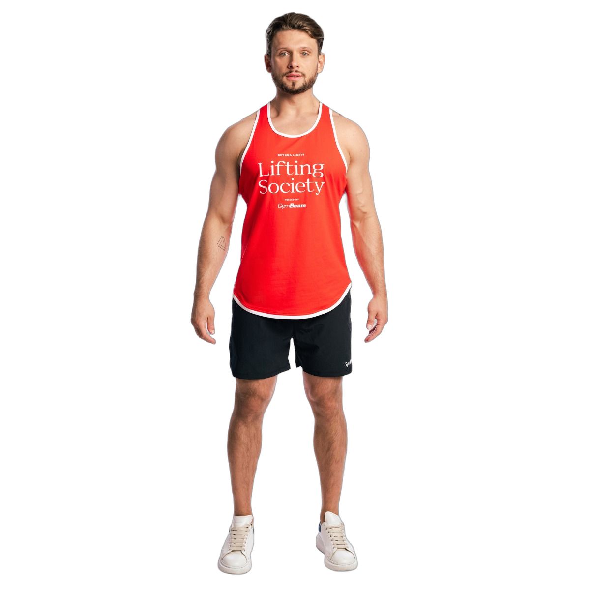 GymBeam Tanktop Herren Stringer locker mit tiefen Armlöchern in Flame