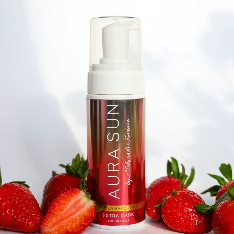 Aura Sun Extra Dark Selbstbräunungs Mousse Erdbeere