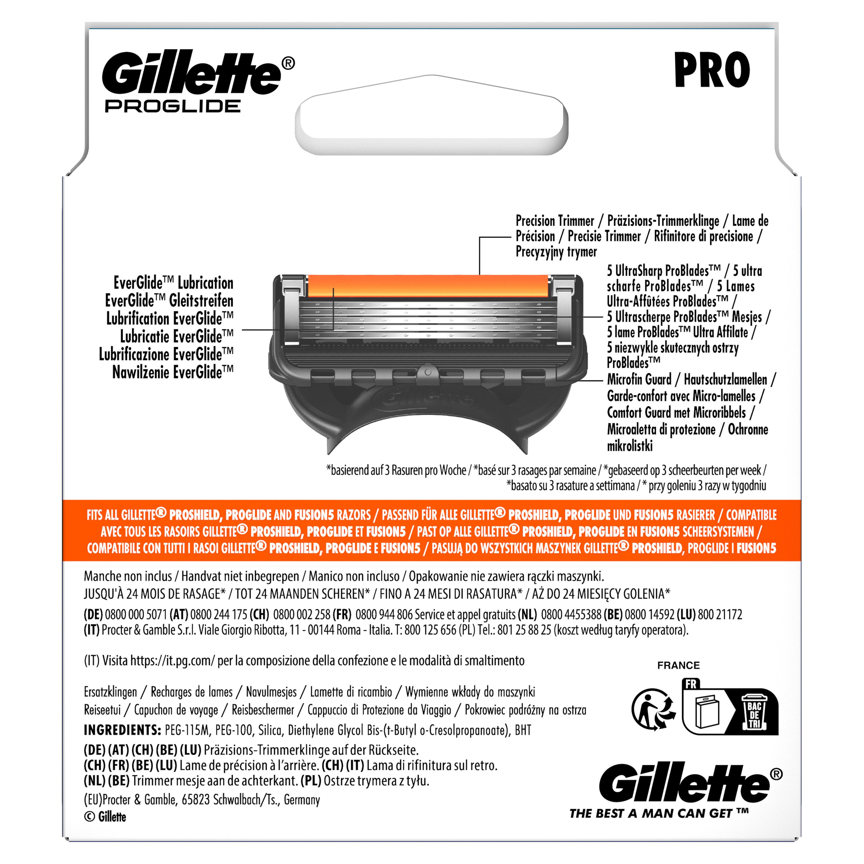 Gillette ProGlide Rasierklingen mit Trimmer
