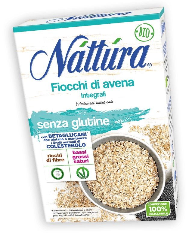 Fiocchi di Avena Integrali Bio Senza Glutine - Nattura