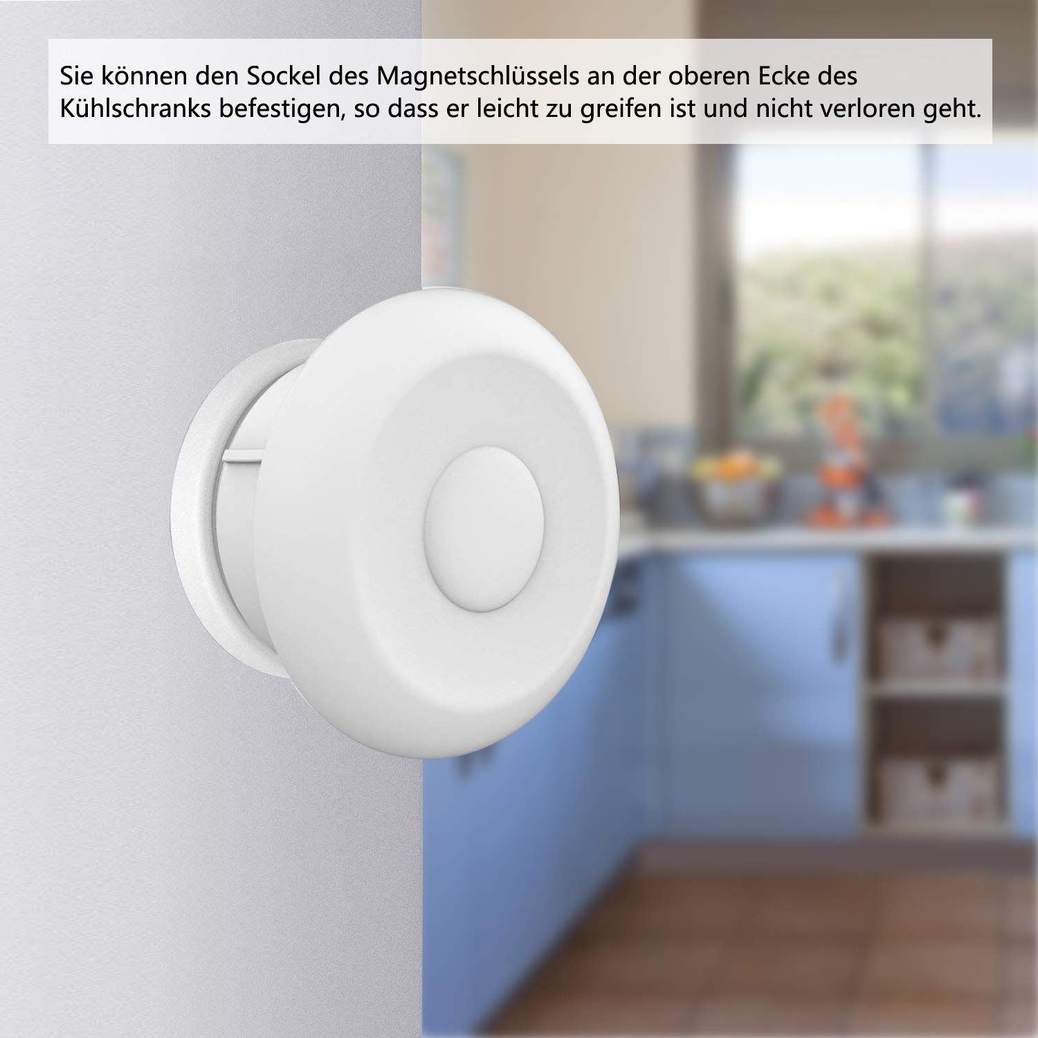 Baby Sicherheit Magnetisches Schrankschloss, die unsichtbare Kindersicherung für Schrank