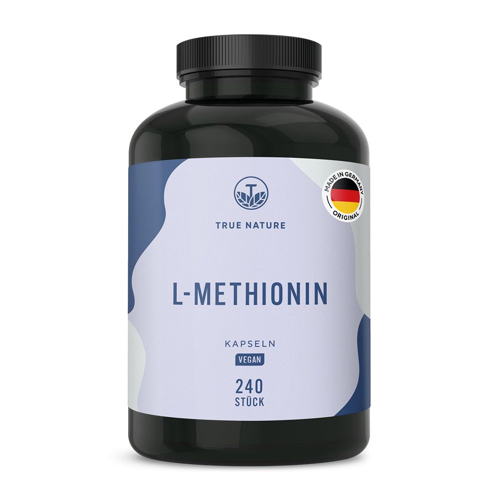TRUE NATURE L-Methionin Kapseln, 240 Stück, vegan, Made in Germany.