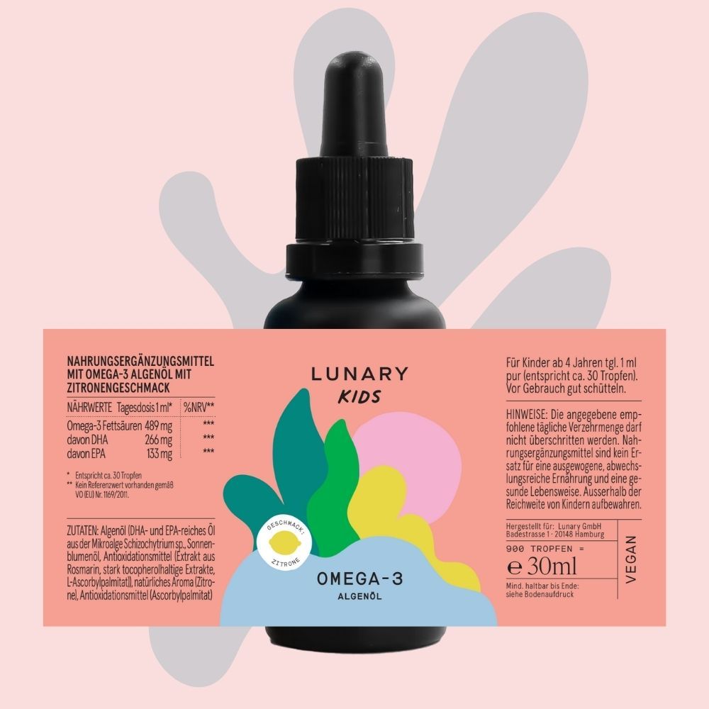 LUNARY KIDS Omega-3 Algenöl