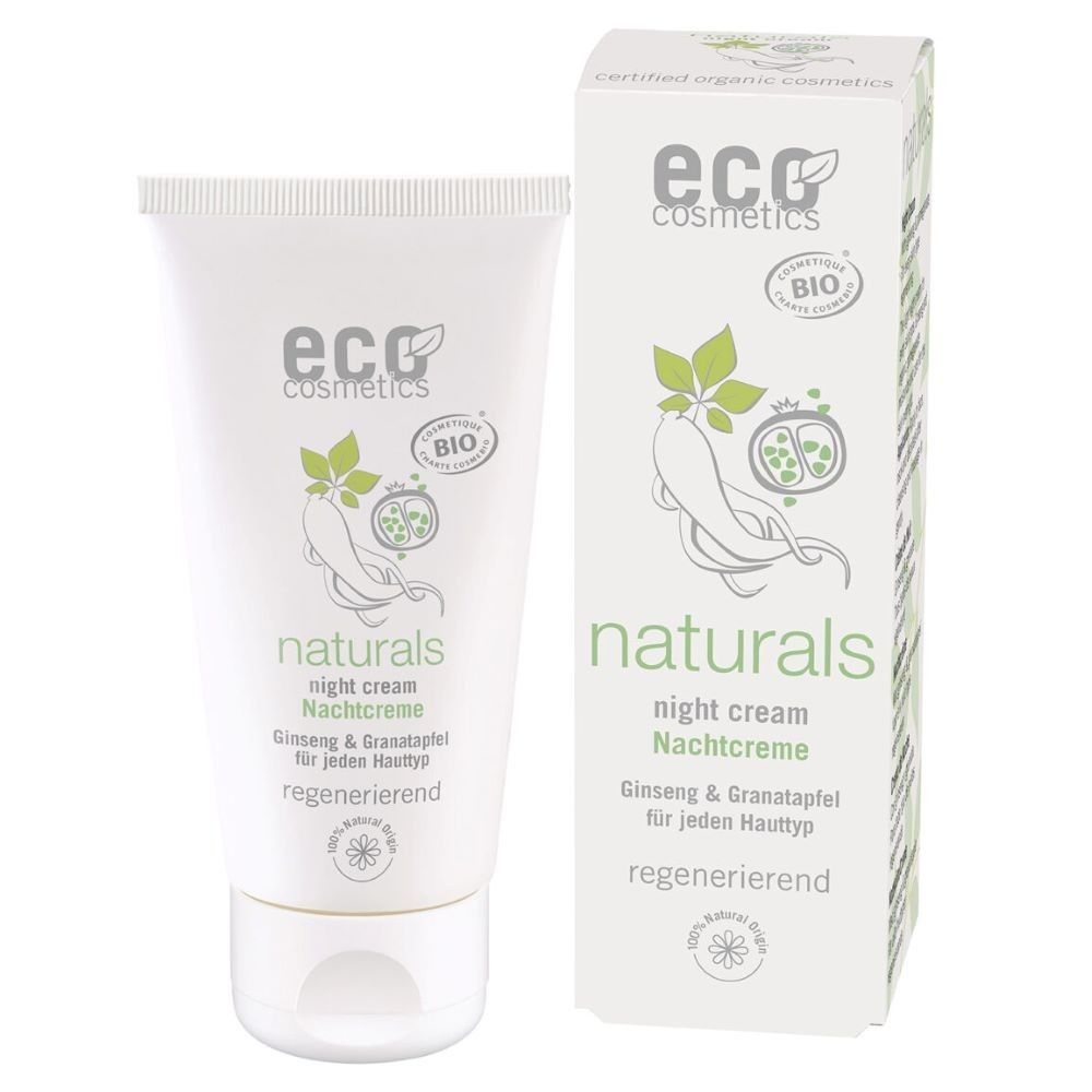 eco cosmetics Naturals Night Nachtcreme mit Gingseng und Granatapfel 50ml