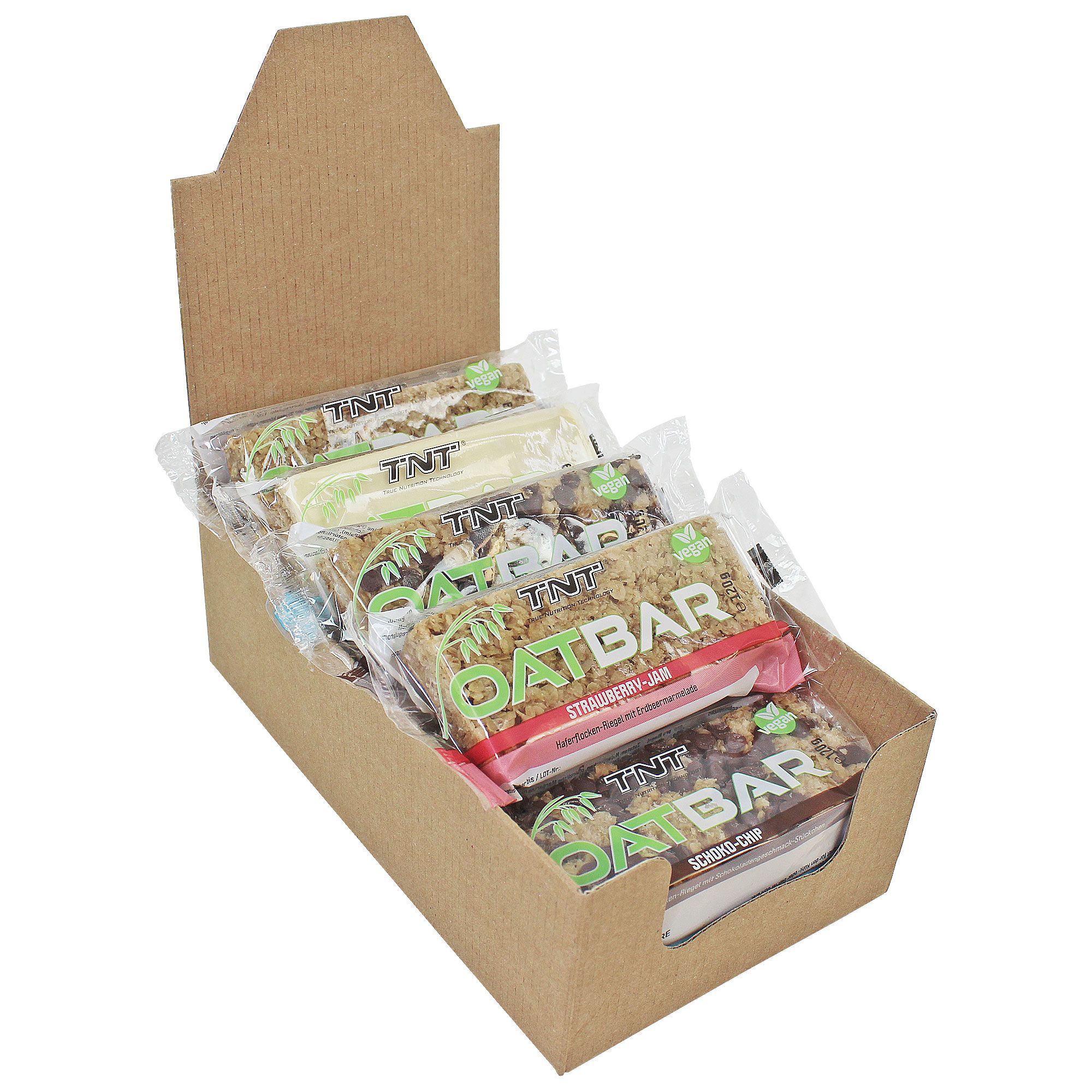 TNT Oatbar - Mix-Box - Energiereicher Hafer-Riegel mit über 50% Haferflocken (MHD 31.5.24)