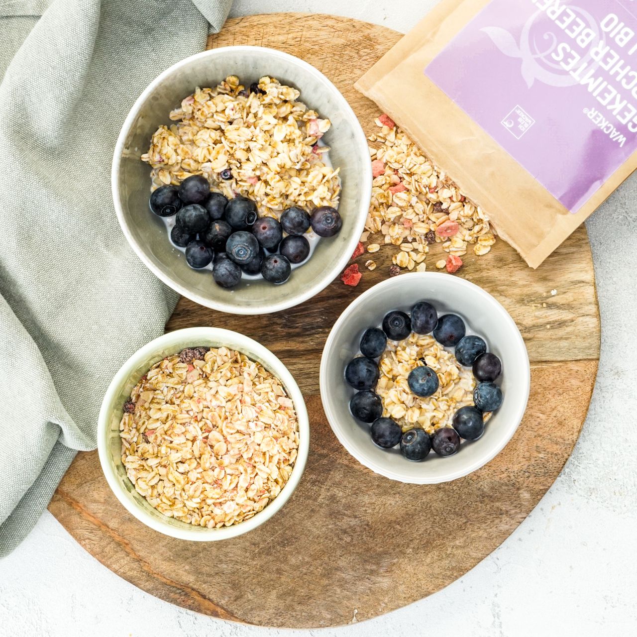 Wacker Gekeimtes Bircher-Beerenmüsli Bio