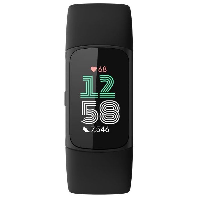 Fitbit Charge 6 AMOLED Braccialetto per rilevamento di attività Nero