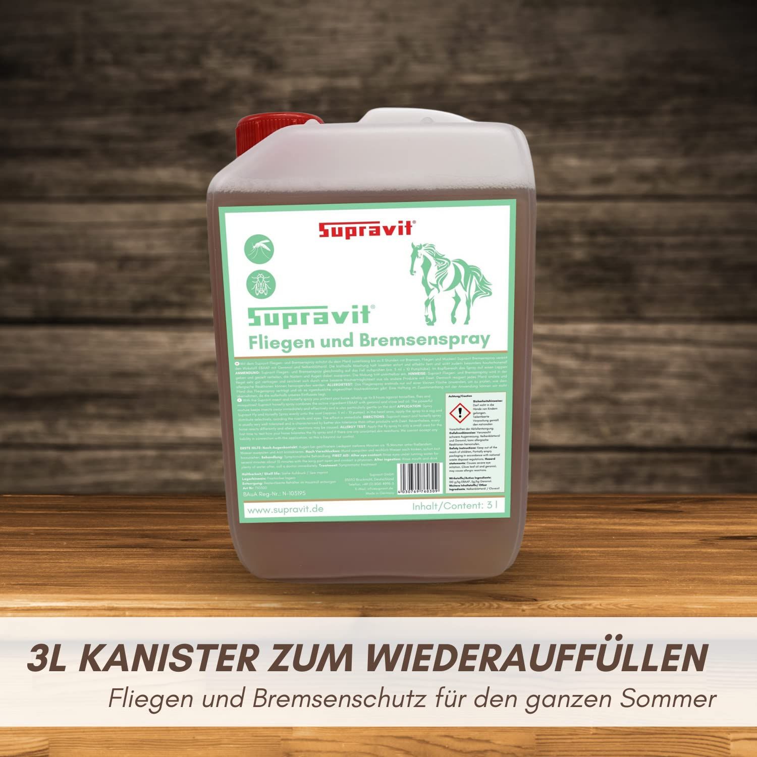 Supravit Bremsen & Fliegenspray Pferd | Effektiver Insektenschutz