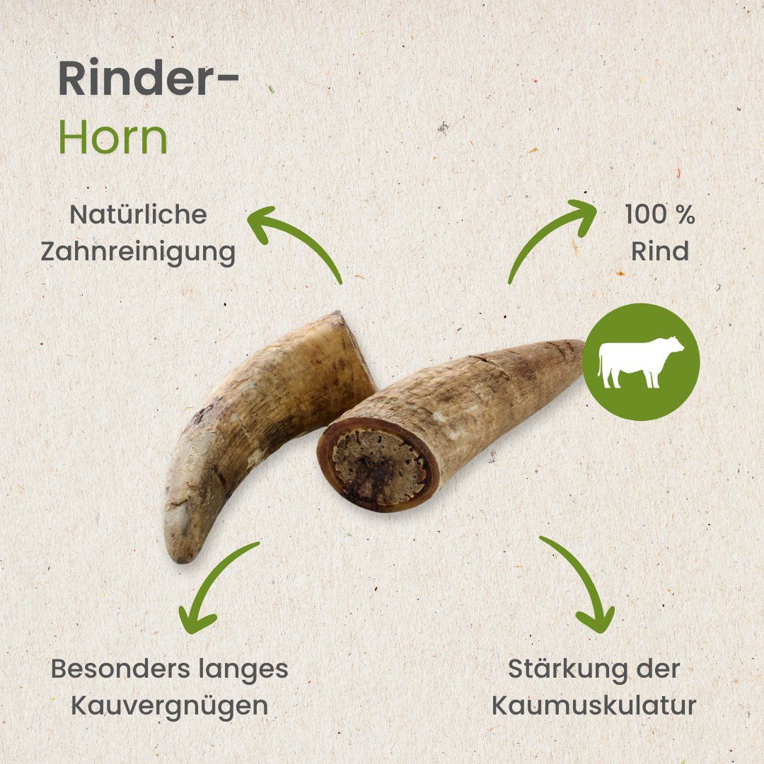 Rinderhorn als Kauartikel: Natürliche Zahnreinigung, 100% Rind, langes Kauvergnügen.