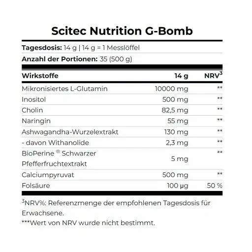 Scitec G-Bomb 2.0 - 500g