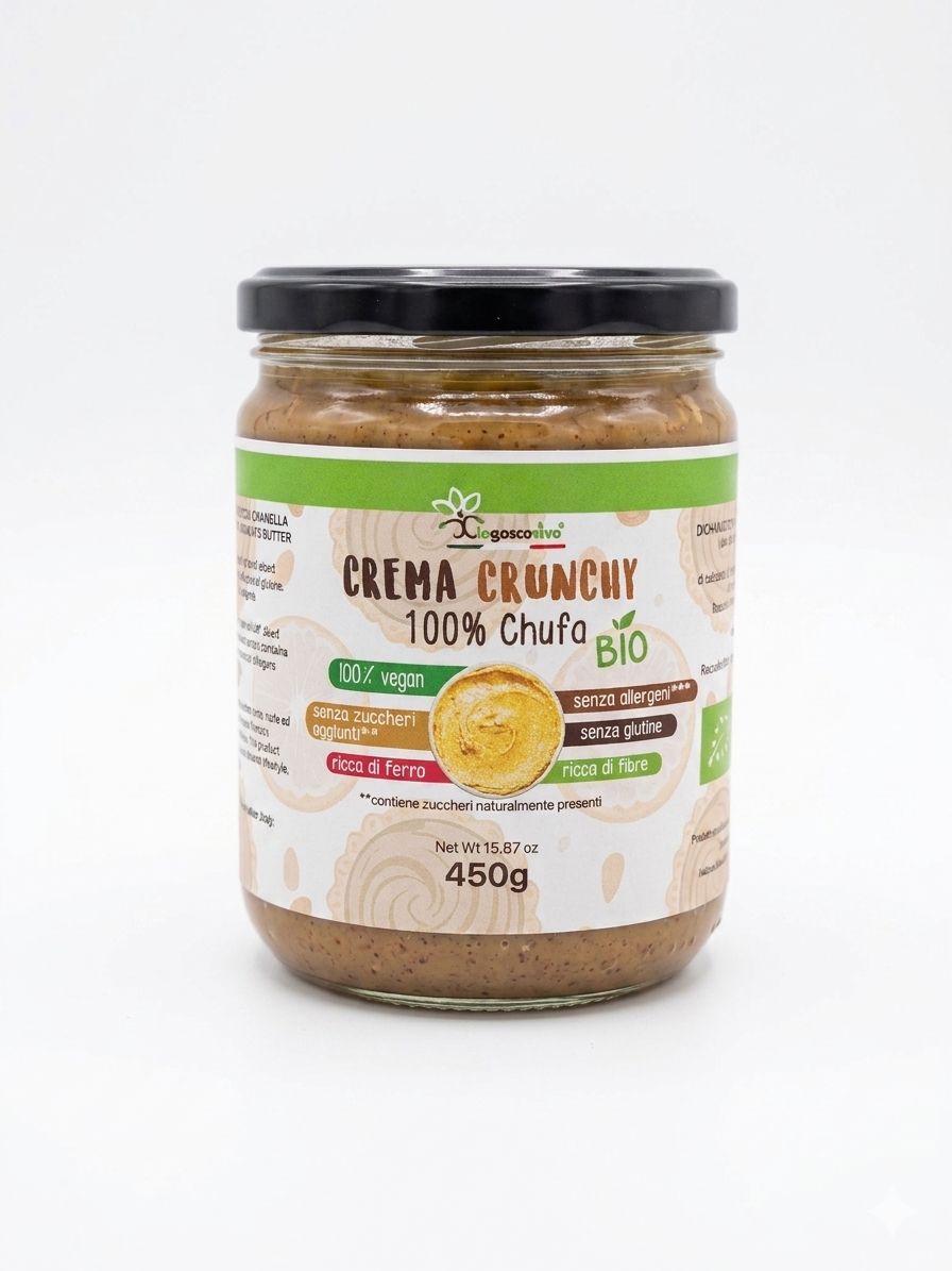IoBoscoVivo Crema Spalmabile Vegetale Dolce BIO - Zero Allergeni, Nichel tested