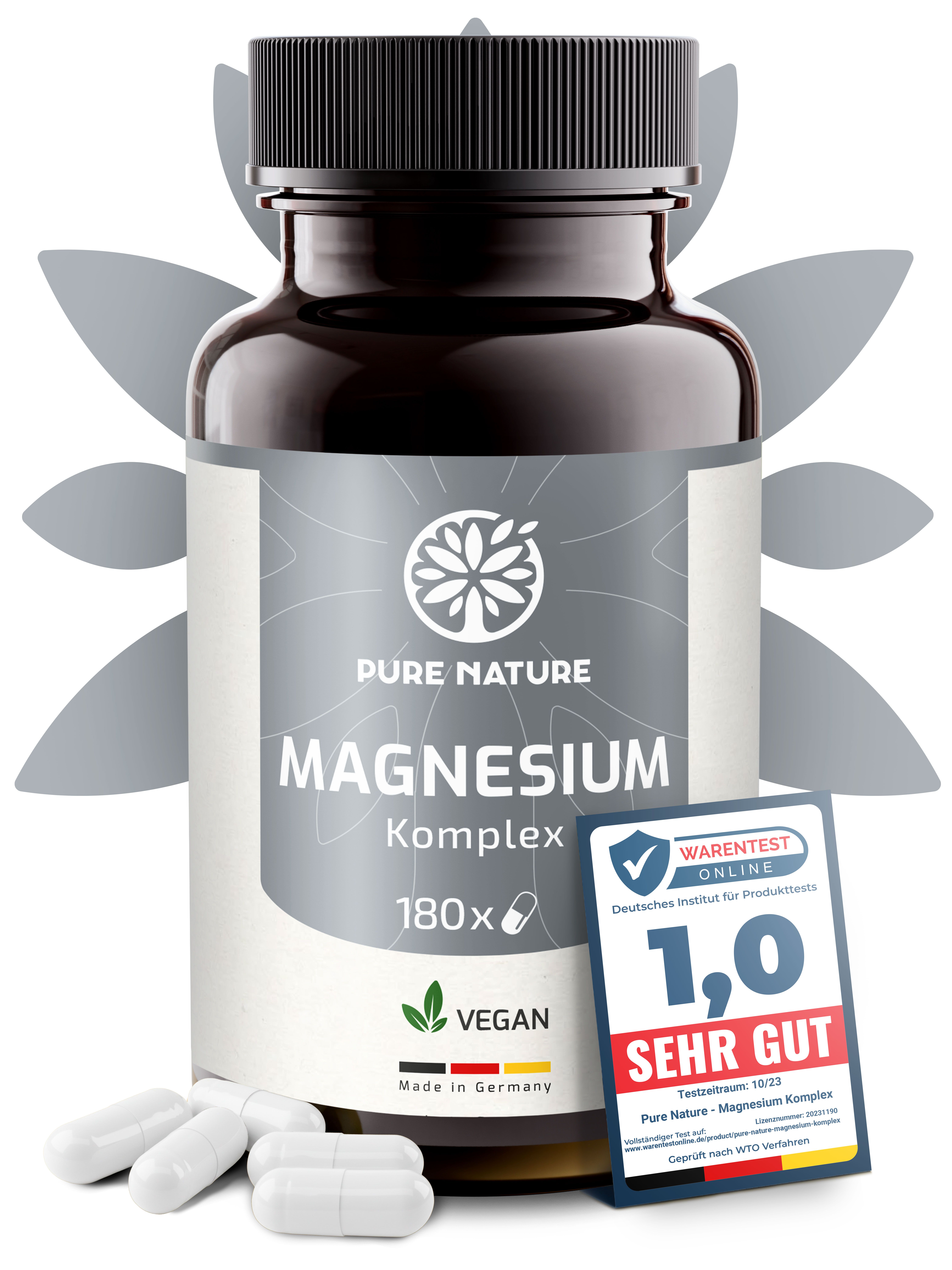 Pure Nature Magnesium Komplex 180 St Kapseln