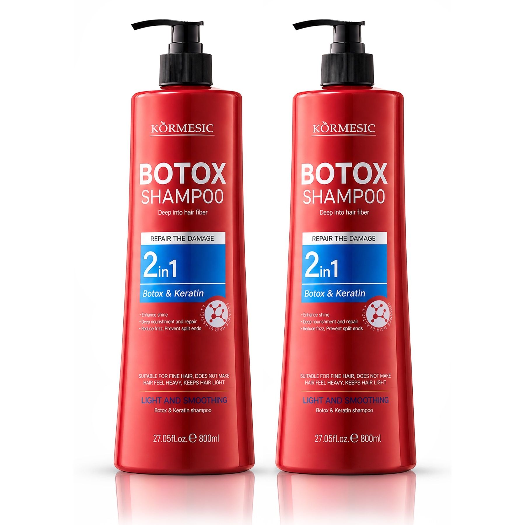 Shampoo KORMESIC B-Tox Cheratina e Collagene Riparazione Intensiva