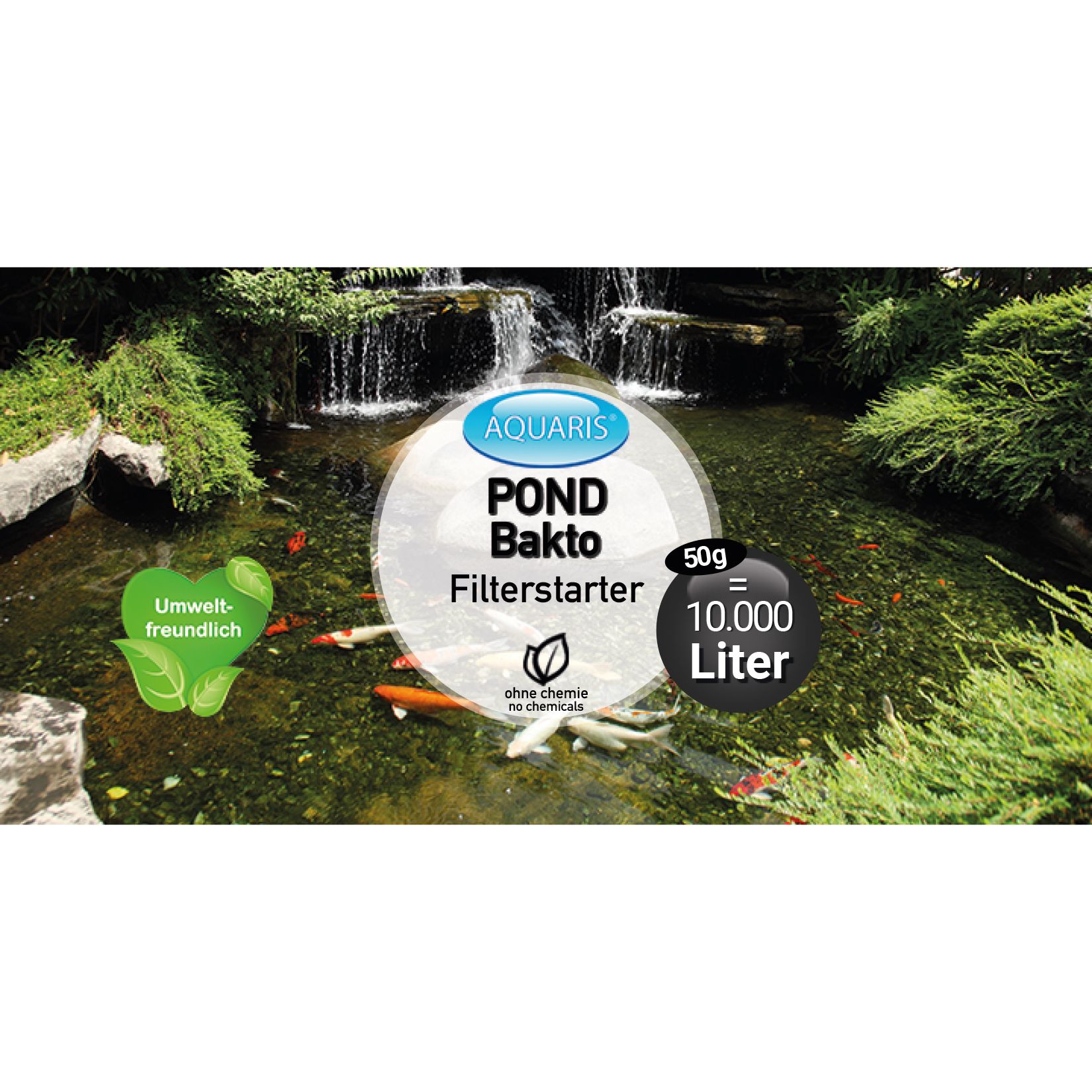 Aquaris Teichpflege-Produkte für Teichfische - Pond Bakto Filterstarter 50 g